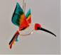 Preview: Hängevogel - Kolibri /klein (rot-gelb-türkis)